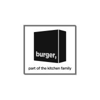 Logo von burger. part of the kitchen family.