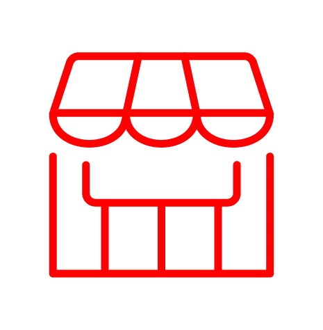 Icon Außenfassade Shop
