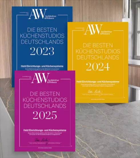 Auszeichnung von Architektur & Wohnen: Die besten Küchenstudios 2023, 2024 und 2025