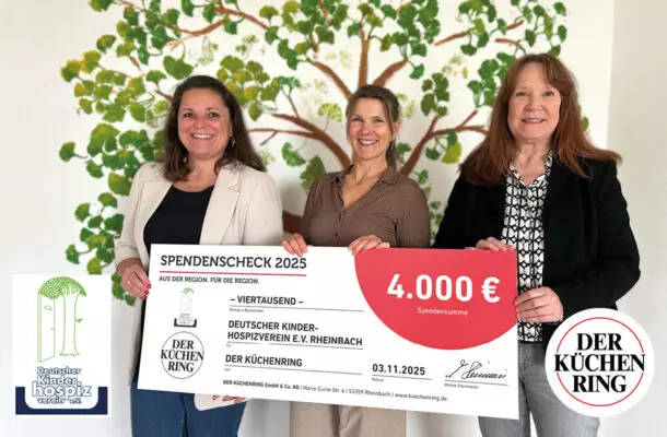 Übergabe eines Spendenschecks über 4.000 Euro – gemeinsames Engagement für den guten Zweck